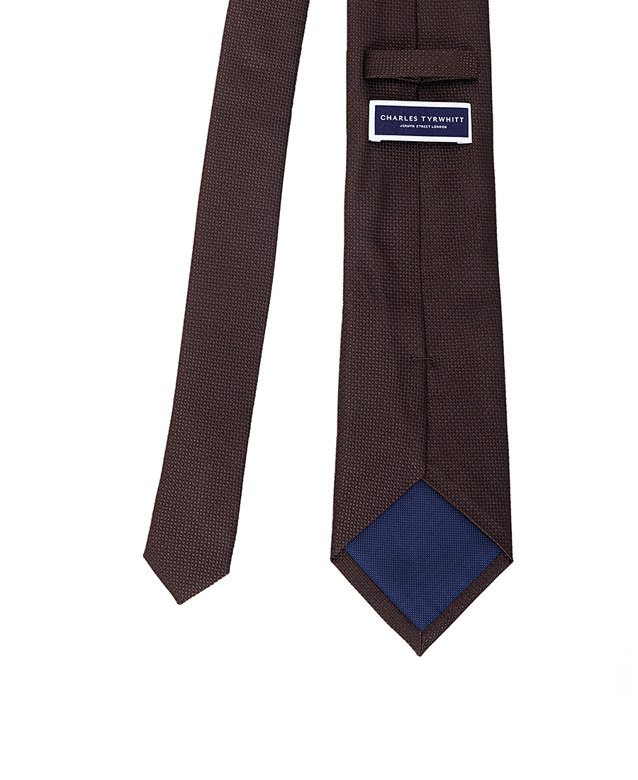 Charles Tyrwhitt Ανδρική Μεταξωτή Γραβάτα Με Ανάγλυφη Υφή φωτογραφία