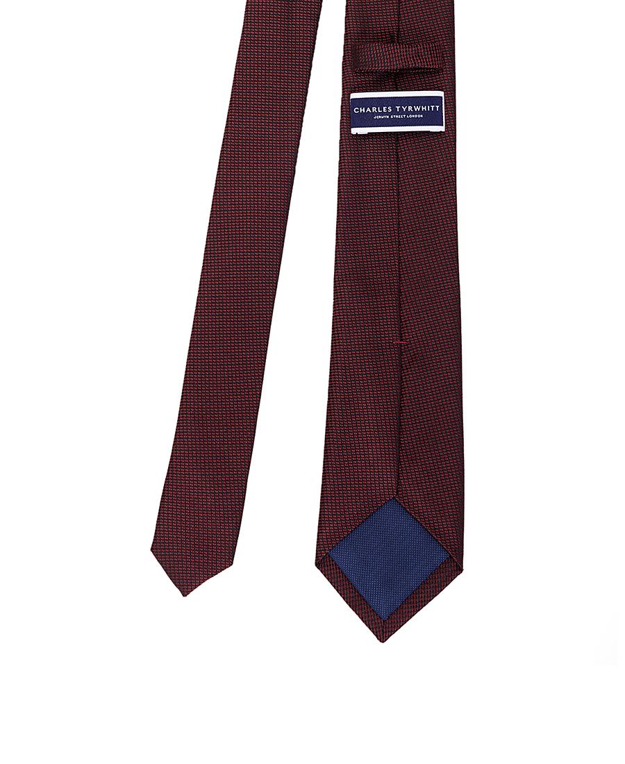 Charles Tyrwhitt Ανδρική Γραβάτα Slim Μεταξωτή French Blue φωτογραφία