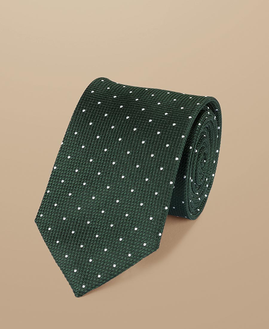 Charles Tyrwhitt Charles Tyrwhitt Ανδρική Γραβάτα Με Πουά Σχέδιο Από Μετάξι