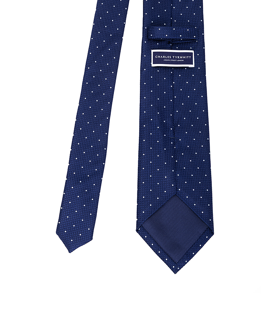 Charles Tyrwhitt Ανδρική Γραβάτα Με Πουά Σχέδιο Από Μετάξι φωτογραφία