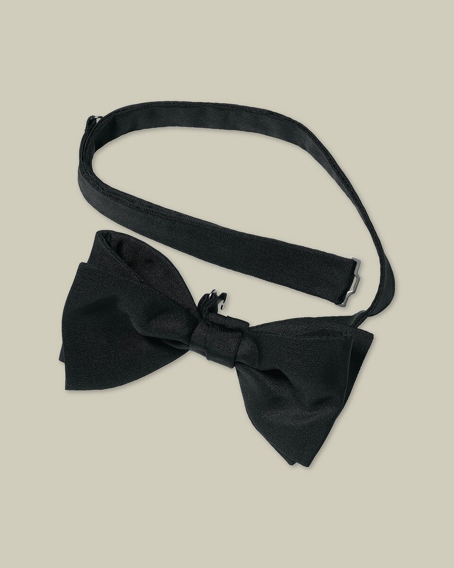 Charles Tyrwhitt Ανδρικό Παπιγιόν Barathea Ready Tied Από Μετάξι