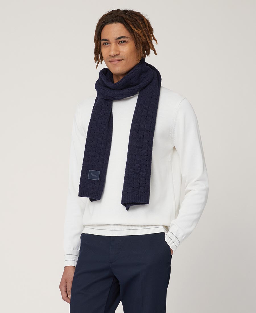 Harmont & Blaine Ανδρικό Μάλλινο Κασκόλ σε Μπλε φωτογραφία