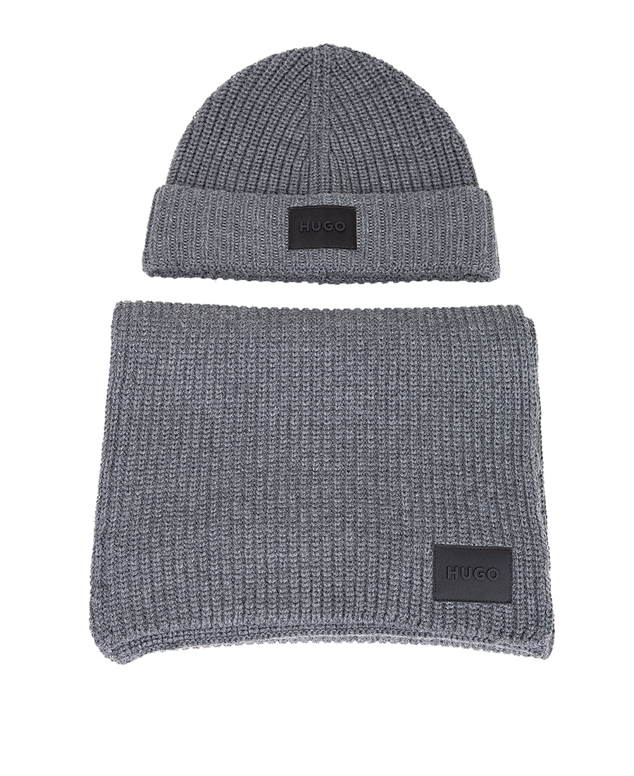 Hugo Ανδρικό Σετ Σκούφος Και Κασκόλ