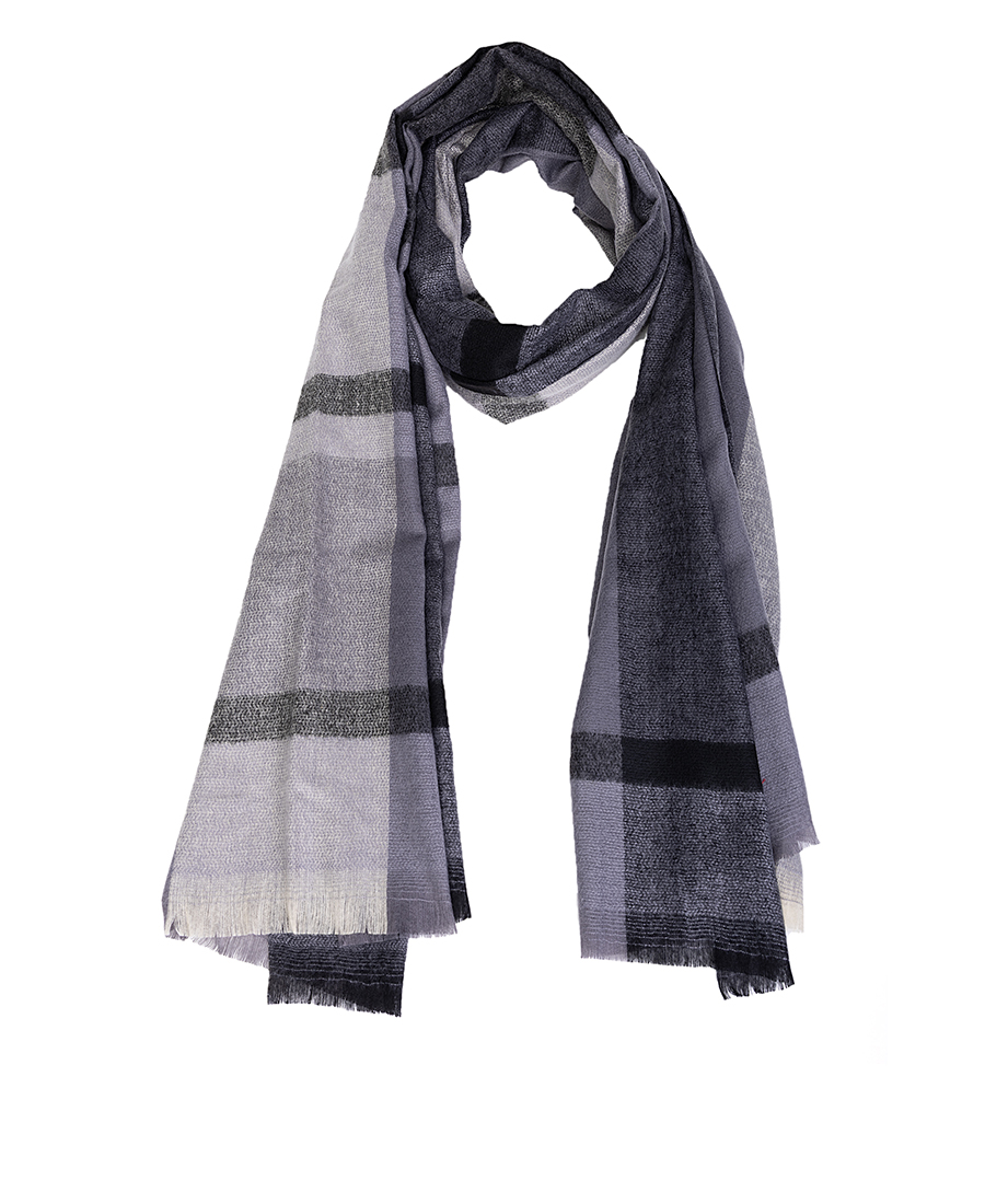 Commander Ανδρικό Κασκόλ Σε Καρό Μοτίβο Soft Touch