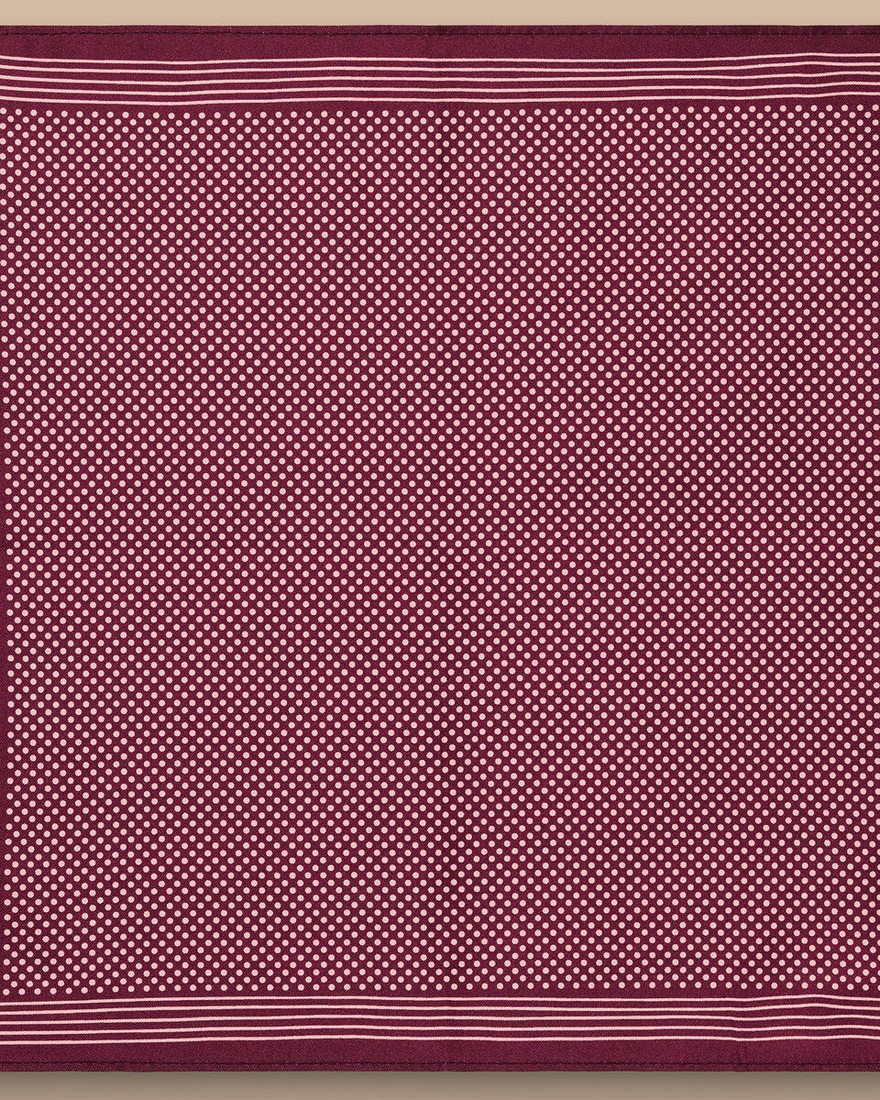 Charles Tyrwhitt Μαντηλάκι Πουά Μεταξωτό φωτογραφία