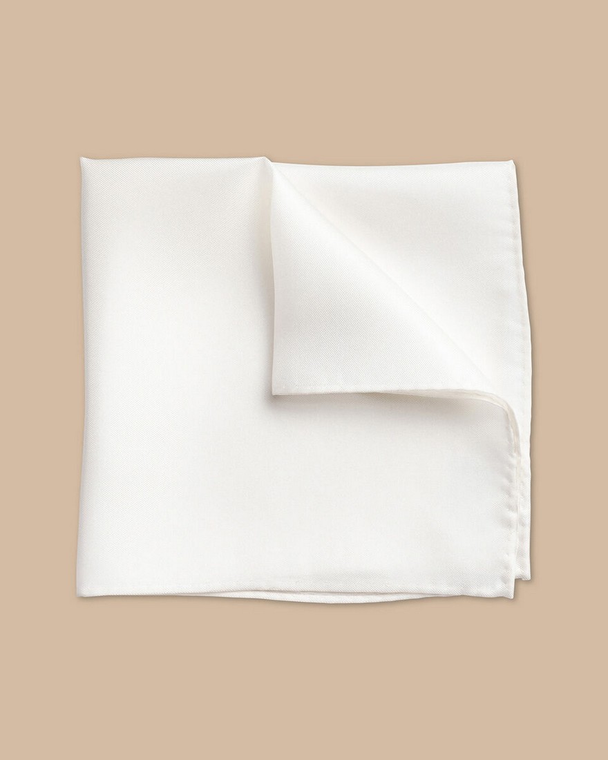 Charles Tyrwhitt Charles Tyrwhitt Μαντηλάκι Μεταξωτό σε Λευκό