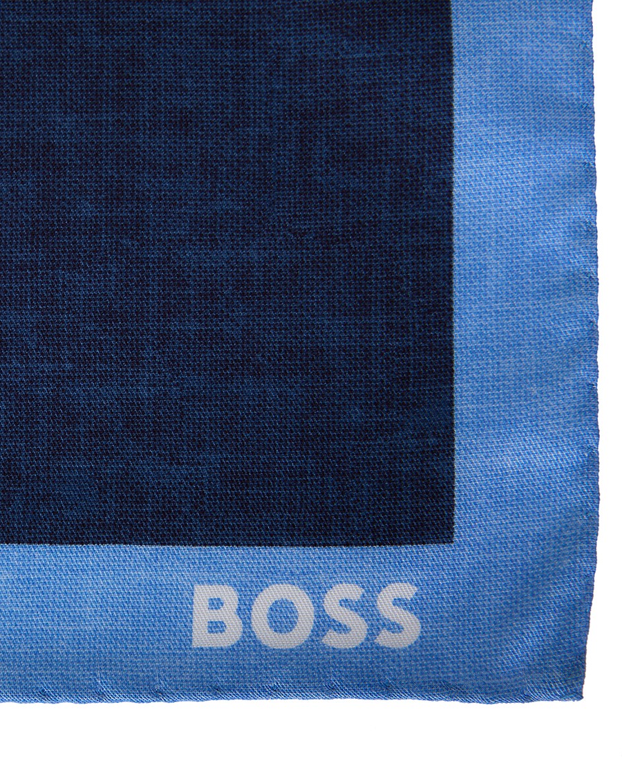 Boss Ανδρικό Μαντήλι Τσέπης από Lyocell με Τυπωμένο Logo και Περίγραμμα φωτογραφία