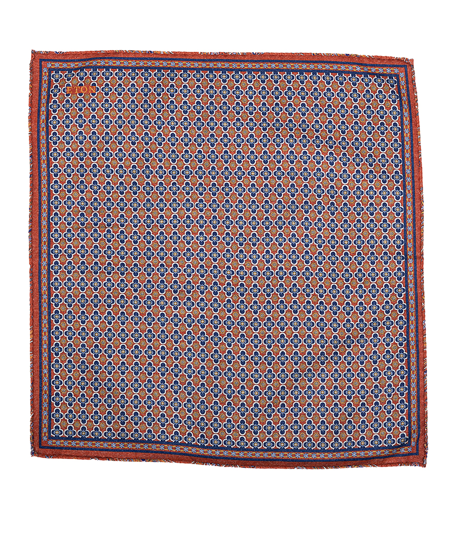 Eton Ανδρικό Μαντήλι Τσέπης Διπλής Όψης με Σχέδιο Paisley