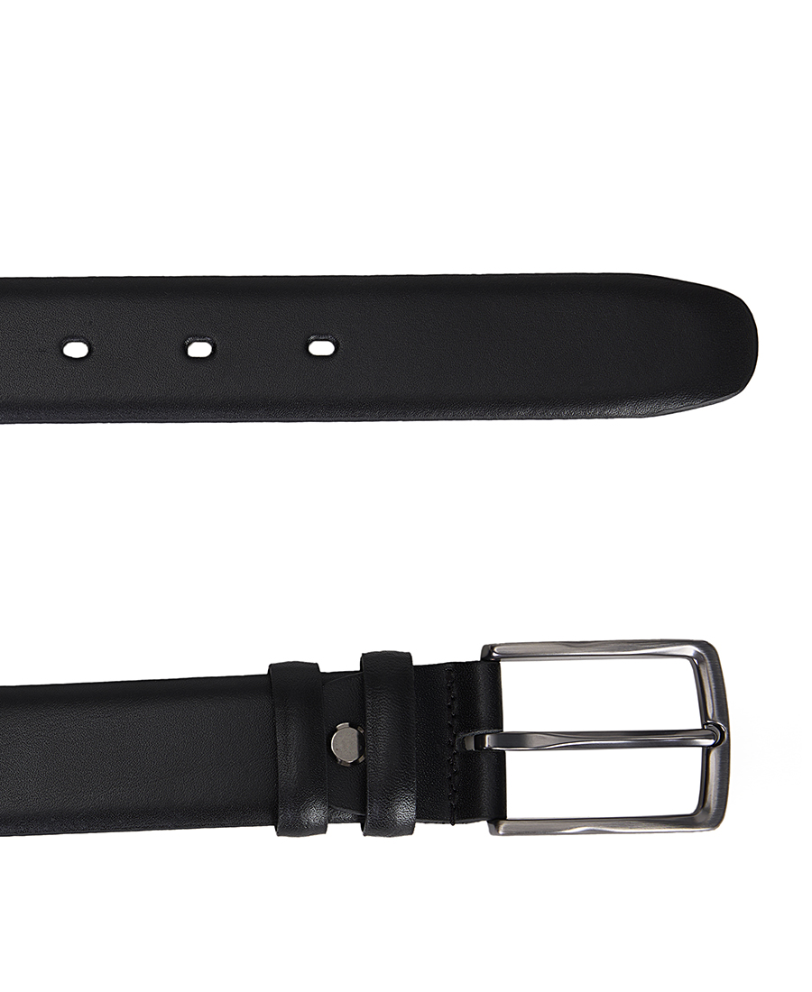 Ανδρική Ζώνη Κανονική Fit Δερμάτινη Με Λείο Φινίρισμα φωτογραφία