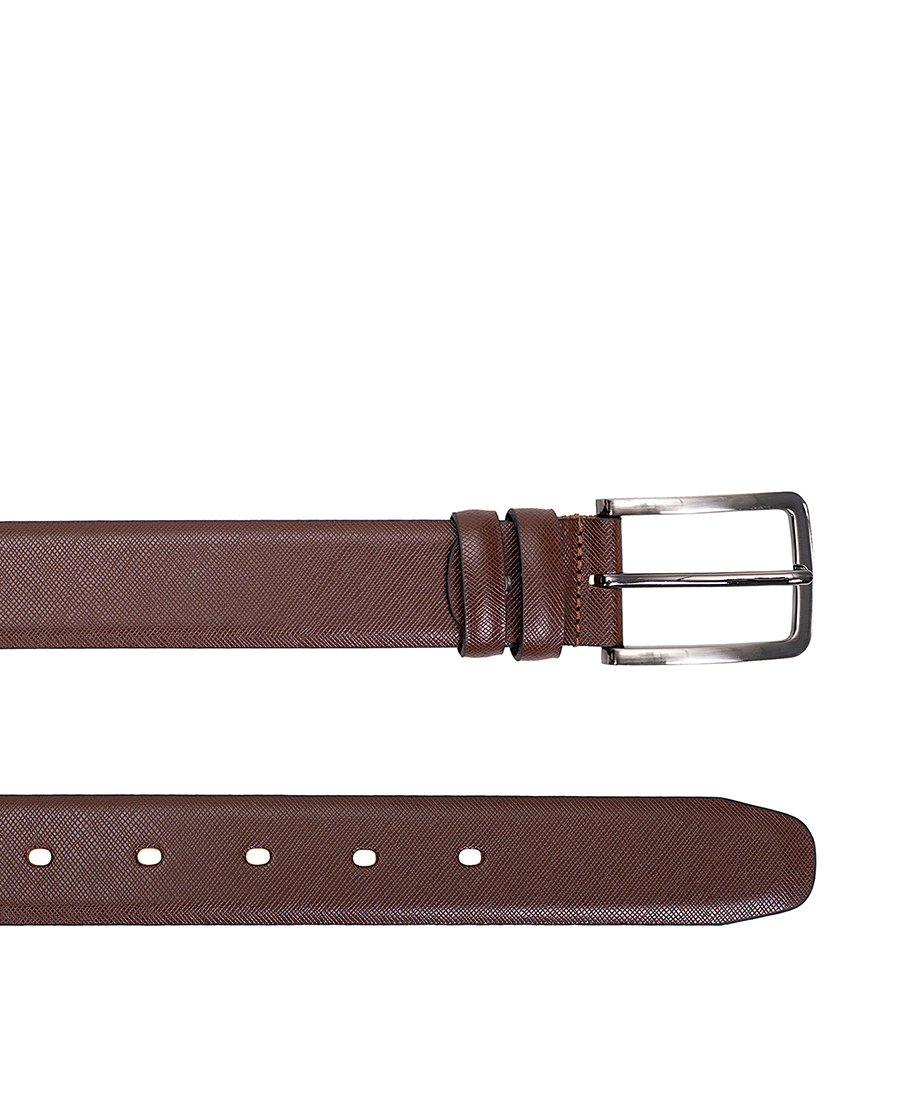 Ανδρική Ζώνη Δερμάτινη Με Μεταλλική Αγκράφα φωτογραφία