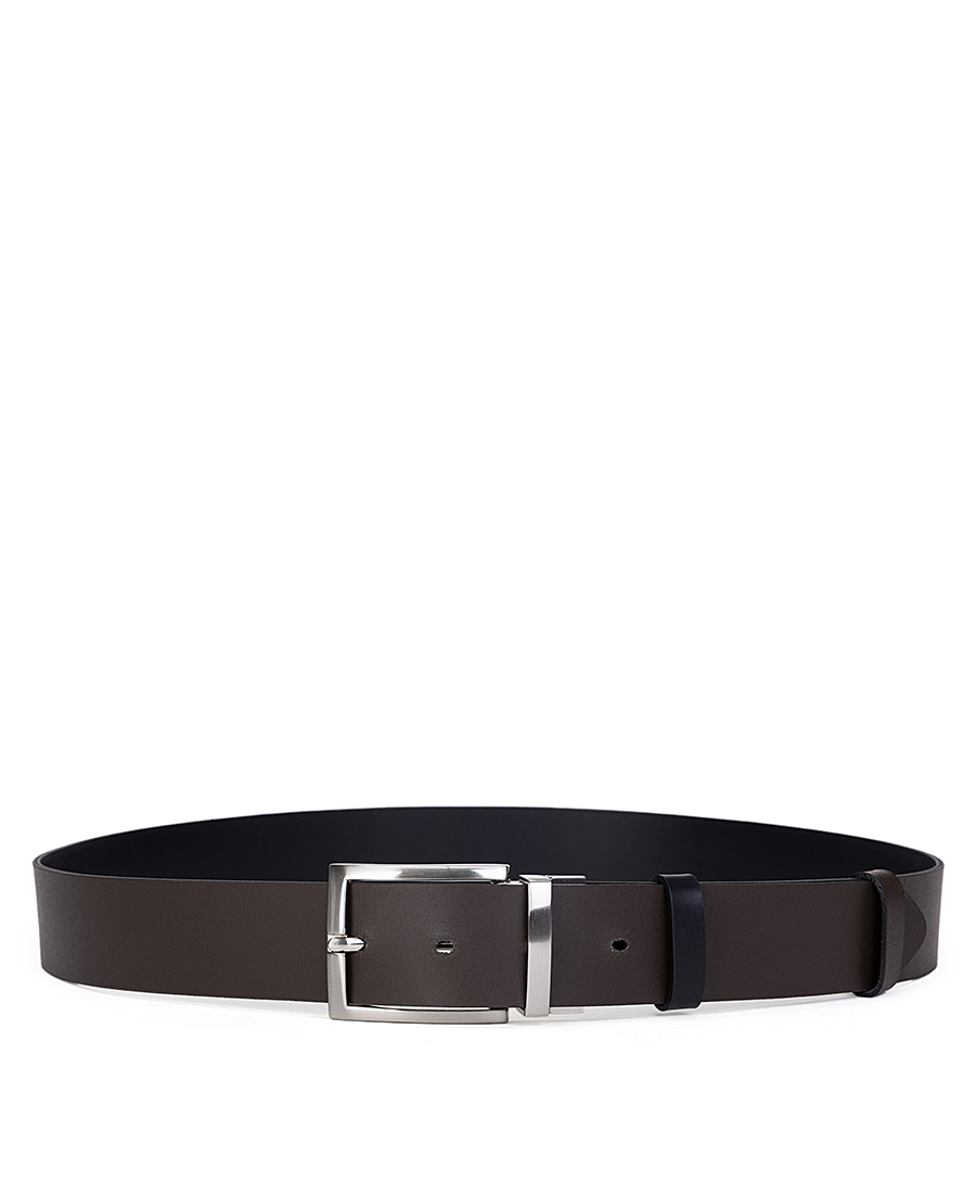 Kaiserhoff Ανδρική Ζώνη Δερμάτινη Διπλής Όψης Με Μεταλλική Αγκράφα φωτογραφία