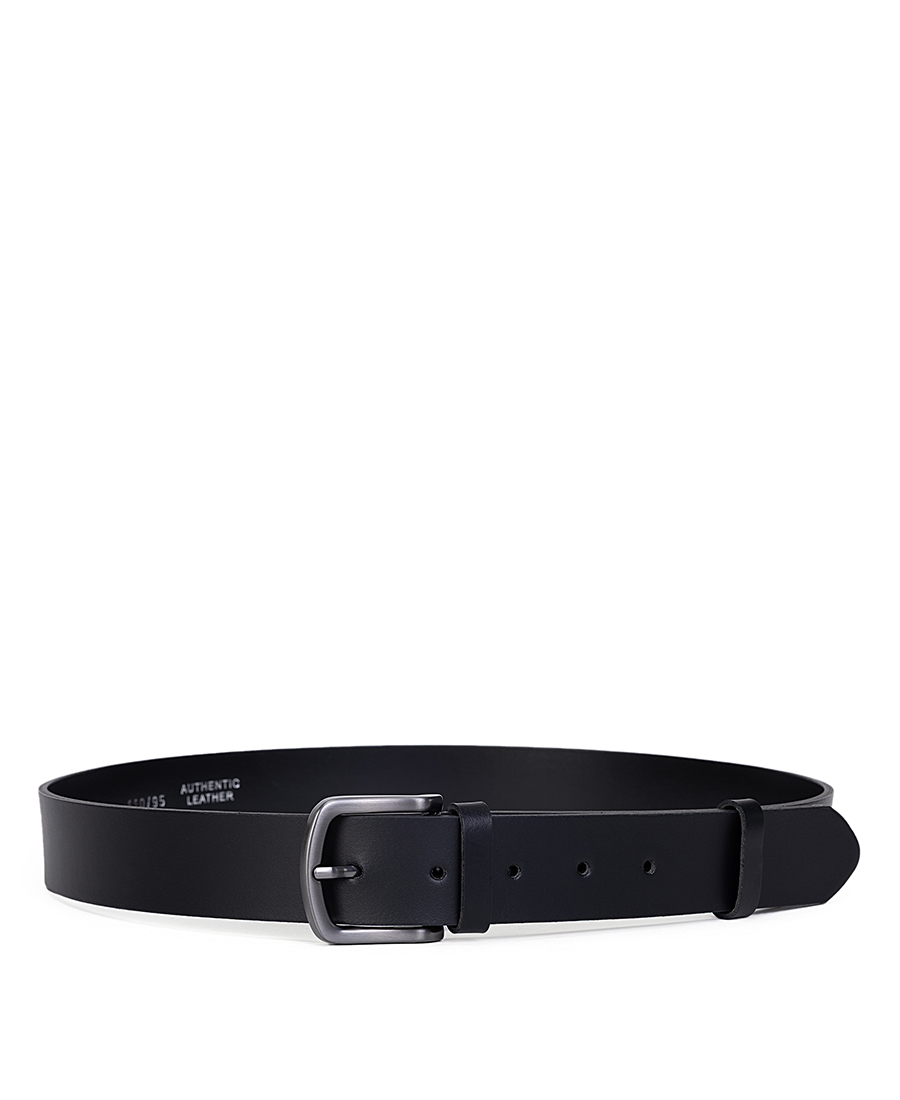 Ανδρική Ζώνη Δερμάτινη Με Ματ Μεταλλική Αγκράφα