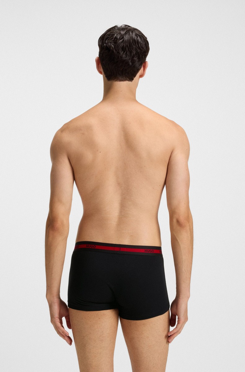 Hugo Ανδρικά Εσώρουχα 3-Pack Βαμβακερα με Λογότυπο σε Μαύρο φωτογραφία