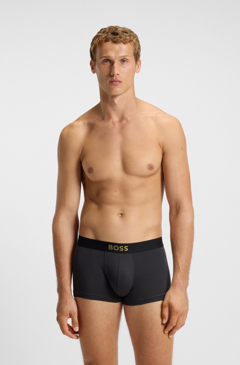 Boss Ανδρικά Boxer 3-Pack Με Ελαστική Ζώνη Μέσης Και Λογότυπο φωτογραφία