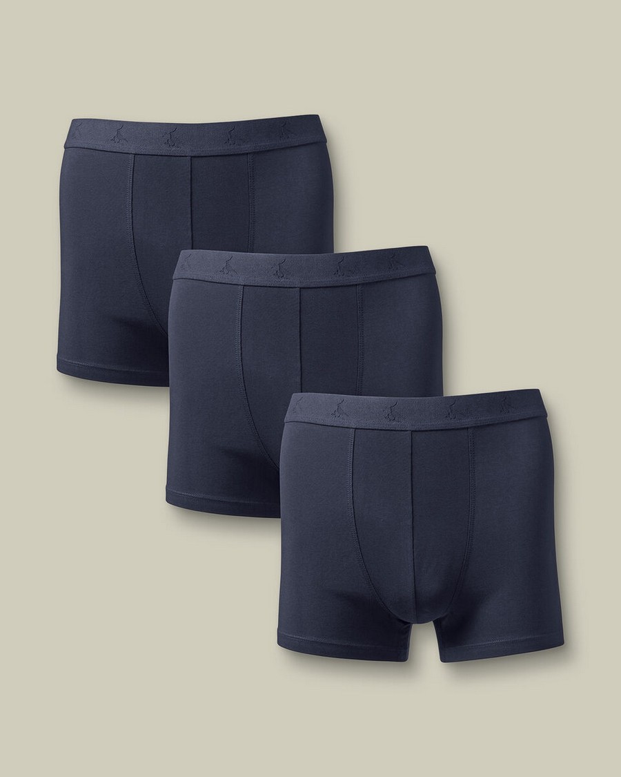 Charles Tyrwhitt Charles Tyrwhitt Ανδρικό Σετ 3 Boxer Trunks Με Ελαστική Μέση