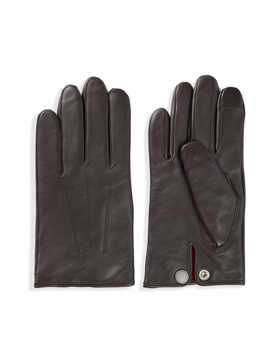 Hugo Hugo Ανδρικά Δερμάτινα Γάντια
