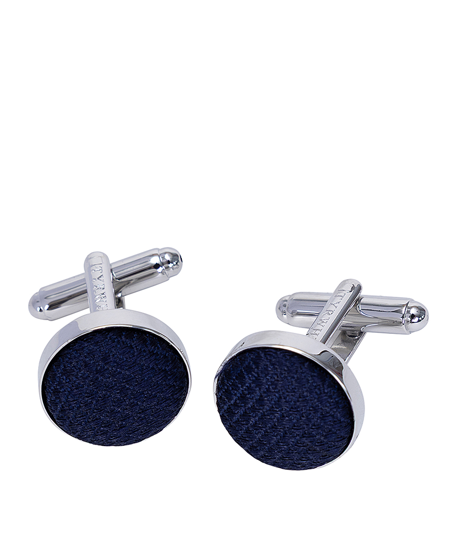 Charles Tyrwhitt Ανδρικά Μανικετόκουμπα Στρογγυλά Με Υφασμάτινη Λεπτομέρεια