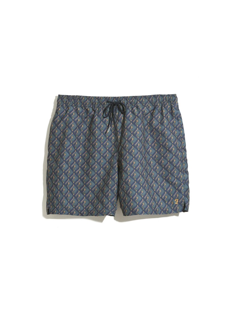 Farah Μαγιό Colbert Geo Print σε Μπλε φωτογραφία