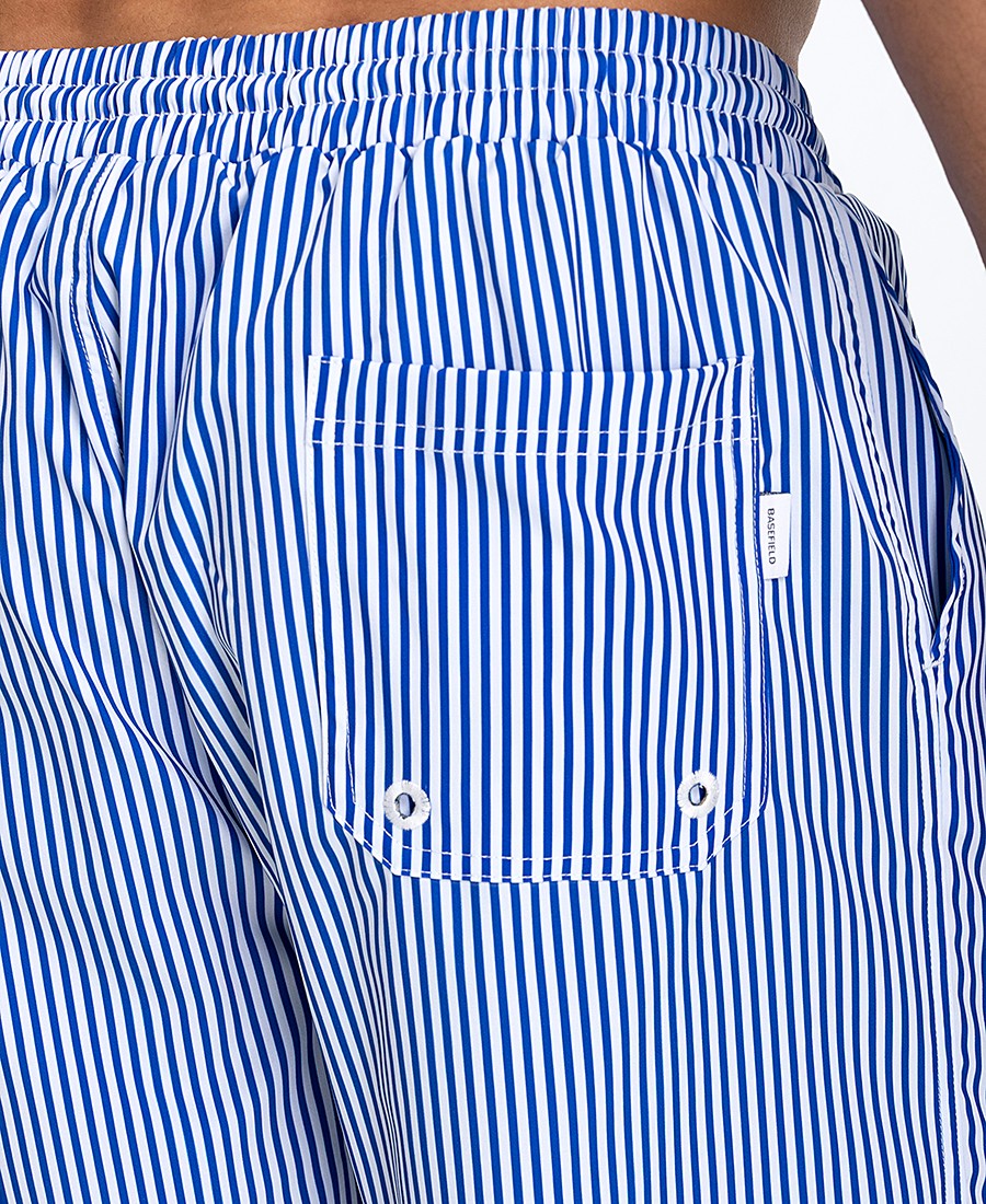 Ανδρικό Μαγιό Regular Fit Ριγέ με Ρυθμιζόμενο Κορδόνι φωτογραφία