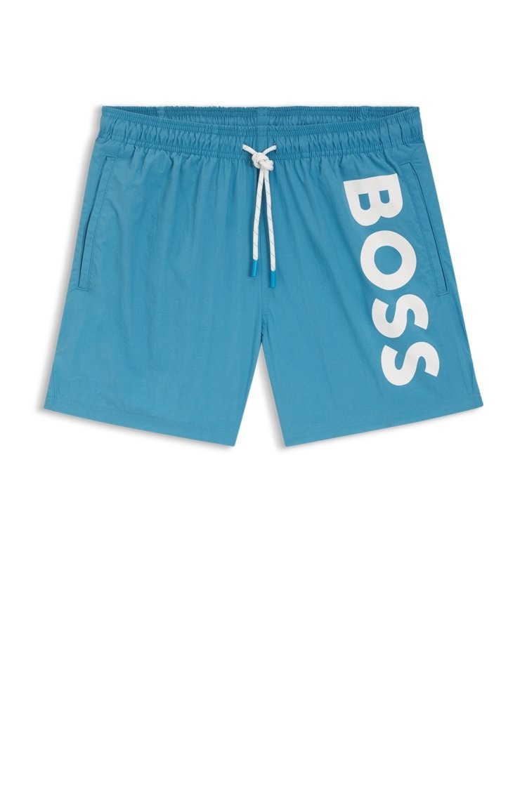 Boss Ανδρικό Μαγιό Με Logo Και Κορδόνι Στη Μέση φωτογραφία