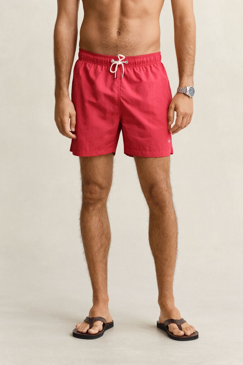 Gant Ανδρικό Μαγιό Swim Shorts Regular Fit Με Κέντημα Logo