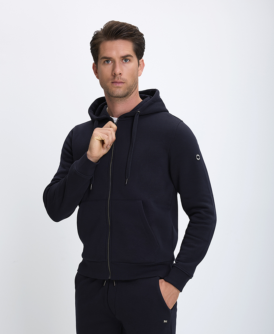 MarkUp Markup Ανδρική Ζακέτα Φόρμας με Κουκούλα Regular Fit