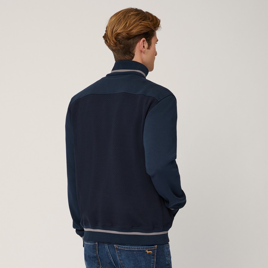 Harmont & Blaine Ανδρική Φούτερ Ζακέτα Narrow Fit σε Μπλε φωτογραφία