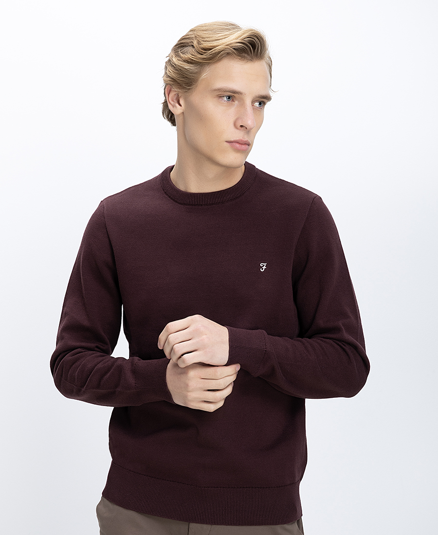Farah Ανδρικό Πουλόβερ Cotton Regular Fit