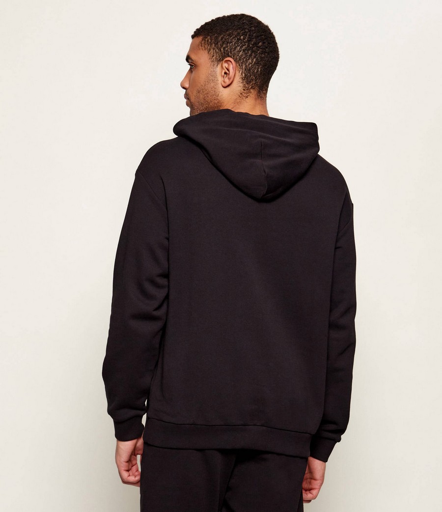 Hugo Ανδρικό Βαμβακερό Hoodie Regular Fit Με Logo Patch φωτογραφία