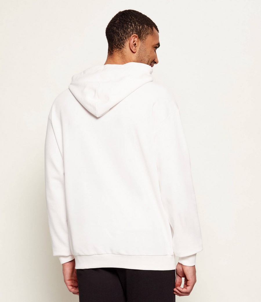 Hugo Ανδρικό Βαμβακερό Hoodie Regular Fit Με Logo Patch φωτογραφία