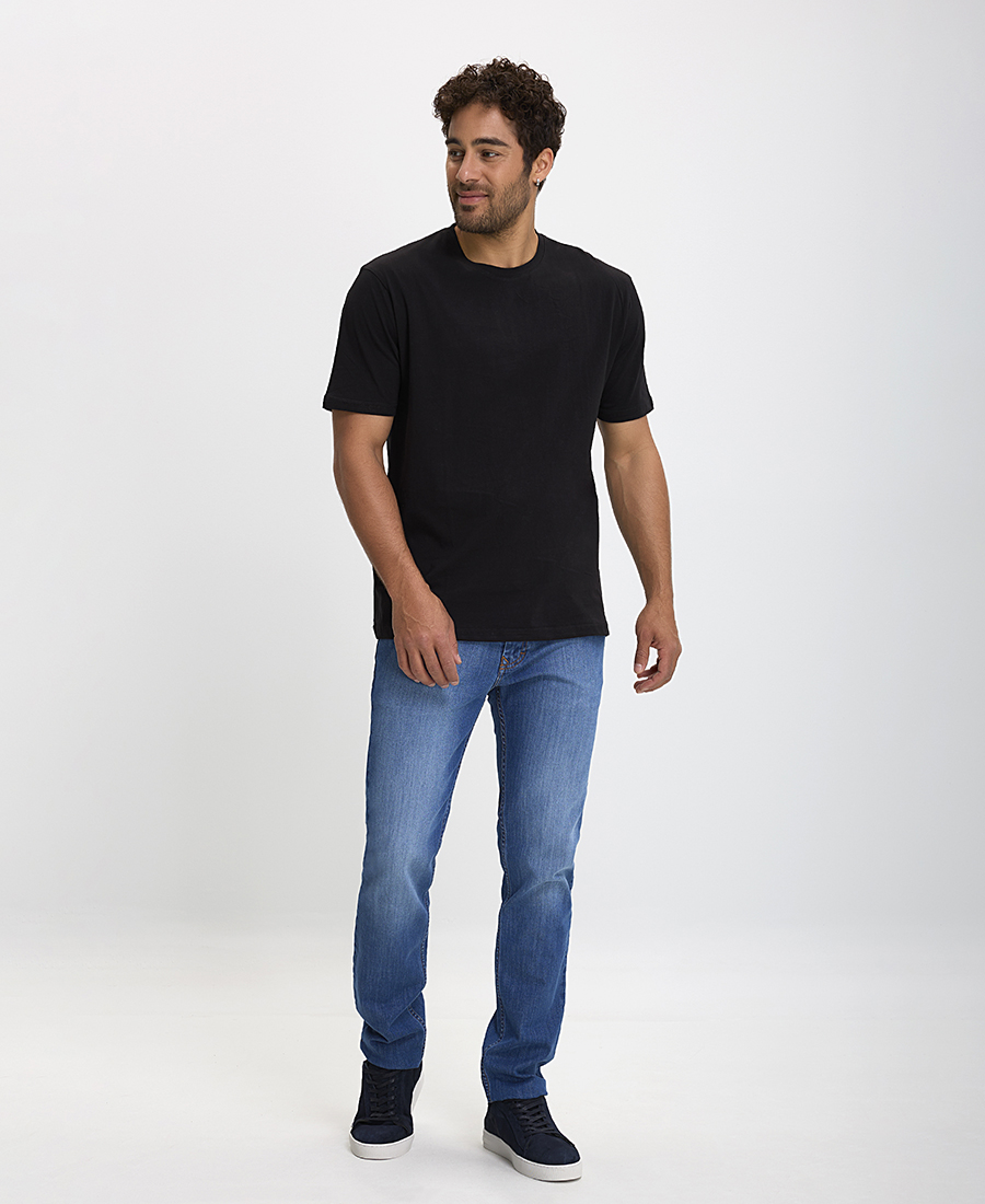 Vardas T-Shirt Mονόχρωμο Slim Fit φωτογραφία