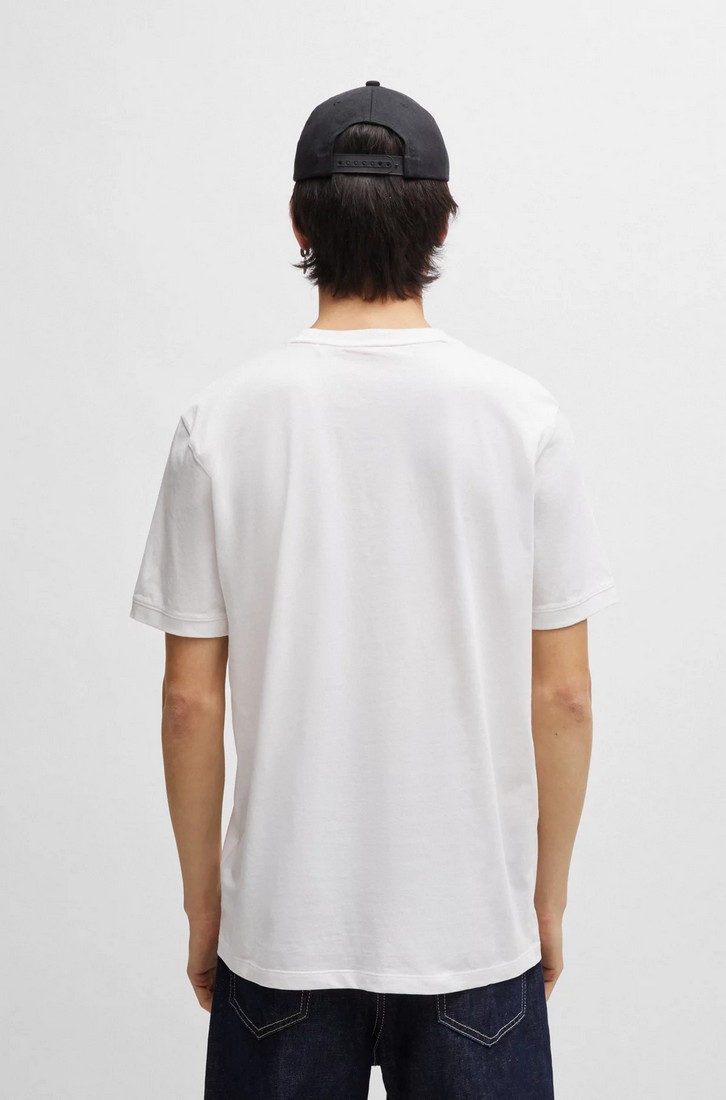 Hugo T-Shirt Cotton Jersey με Λογότυπο φωτογραφία