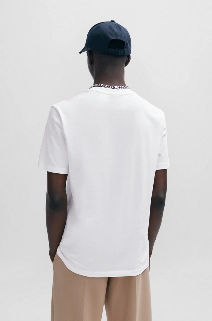 Hugo T-Shirt Jersey με Λογότυπο Φλόγας φωτογραφία