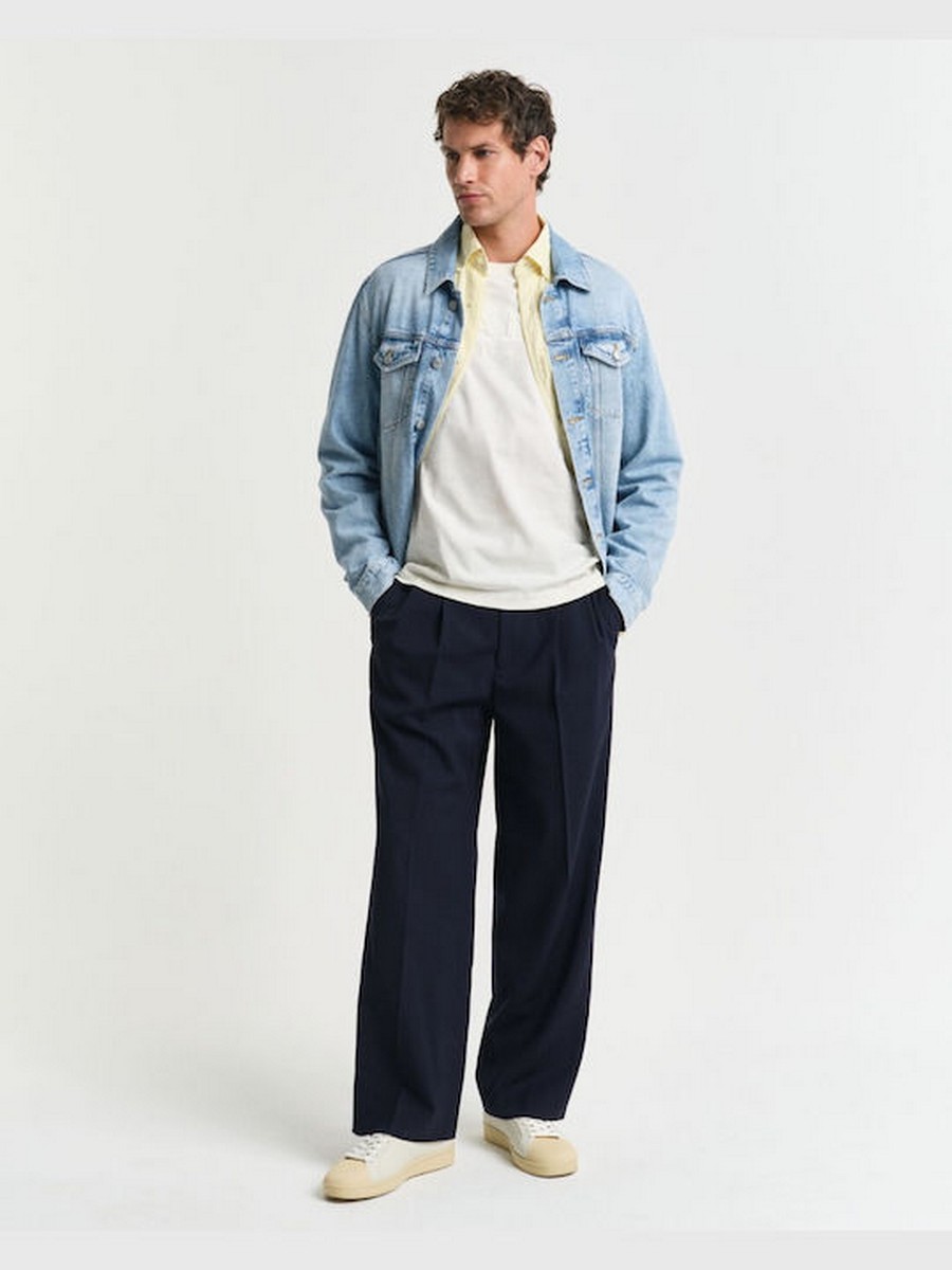 Gant Ανδρικό T-Shirt Regular Fit με Ανάγλυφο Λογότυπο φωτογραφία