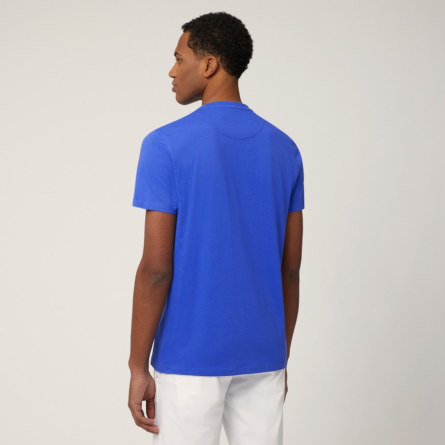 Harmont & Blaine Ανδρικό T-Shirt με Ριγέ Λογότυπο Regular Fit φωτογραφία