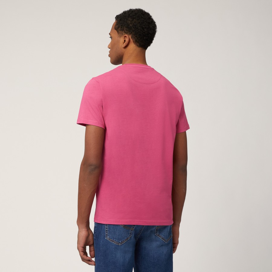 Harmont & Blaine Ανδρικό T-Shirt με Ριγέ Λογότυπο Regular Fit φωτογραφία