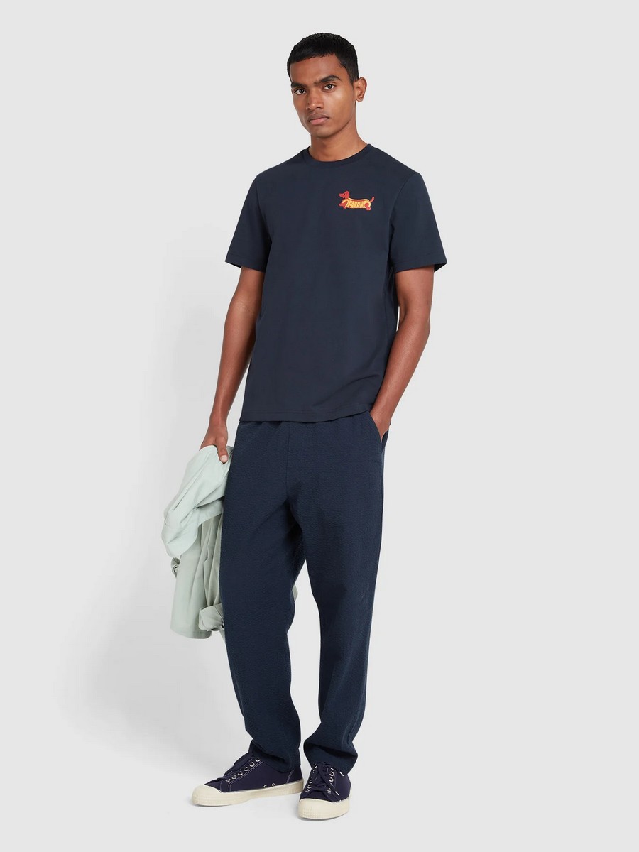 Farah Ανδρικό Βαμβακερό T-Shirt Devon Graphic Regular Fit φωτογραφία