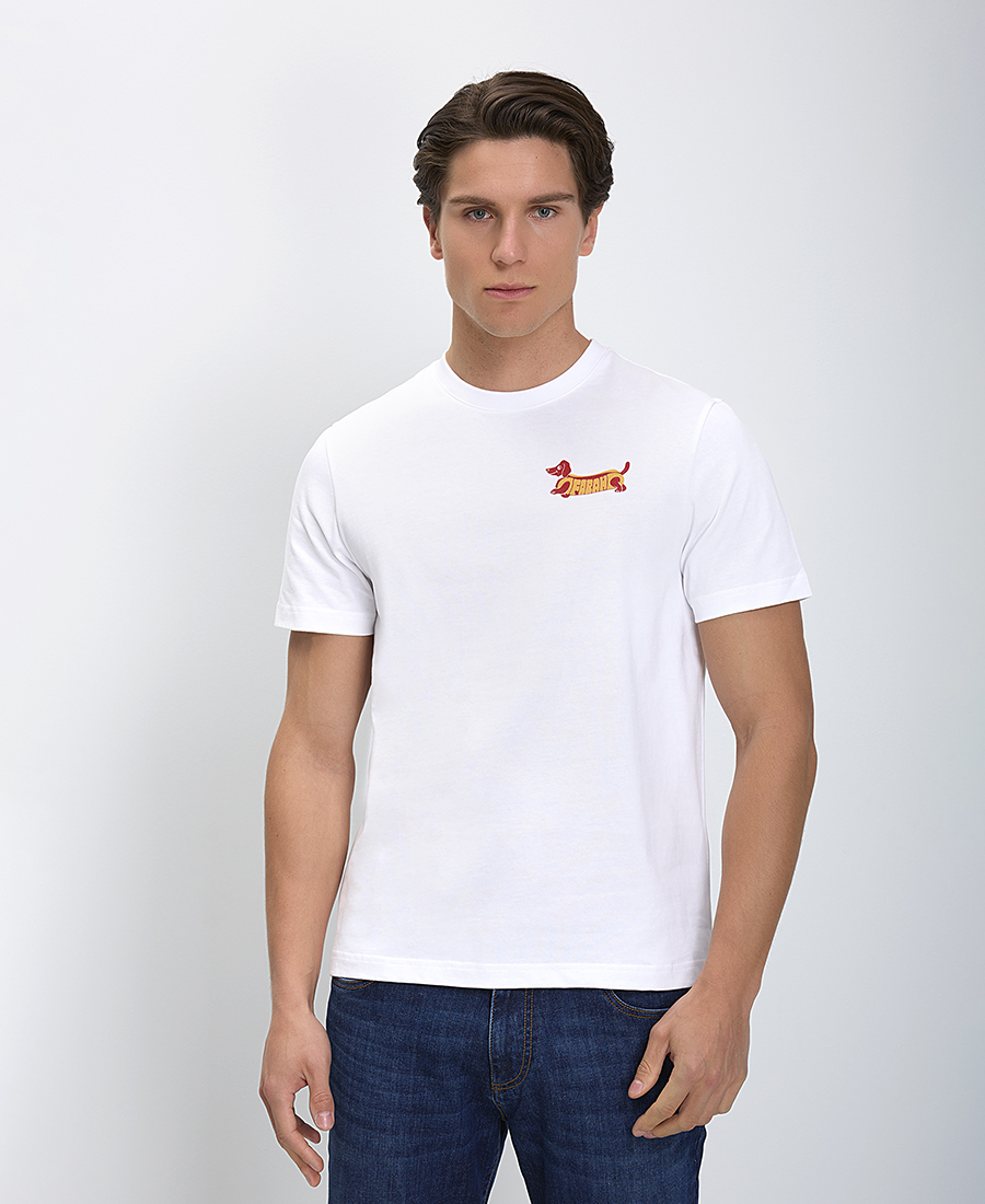 Farah Ανδρικό Βαμβακερό T-Shirt Devon Graphic Regular Fit