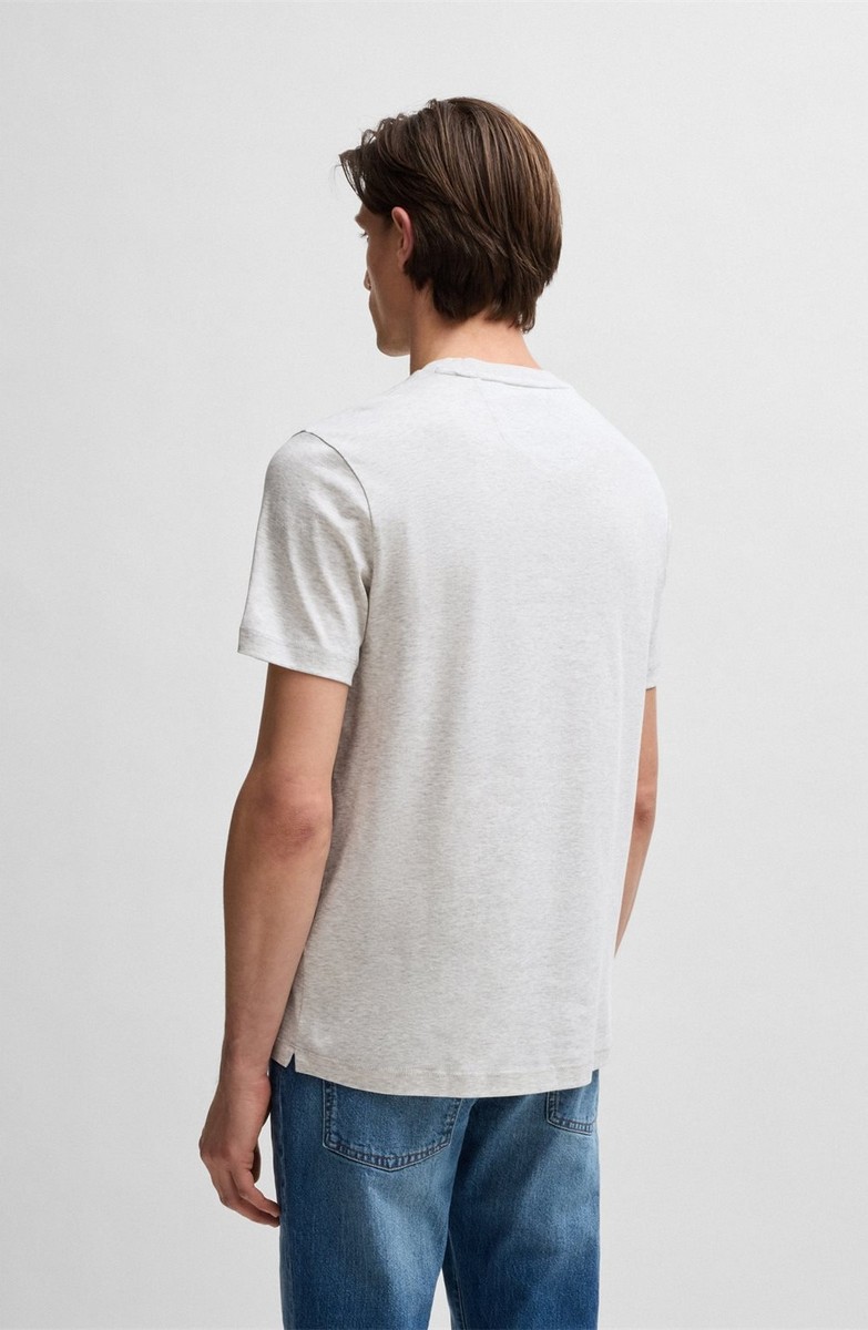 Boss Ανδρικό T-shirt L-Tesar 14 Regular Fit Από Mercerized Βαμβάκι φωτογραφία