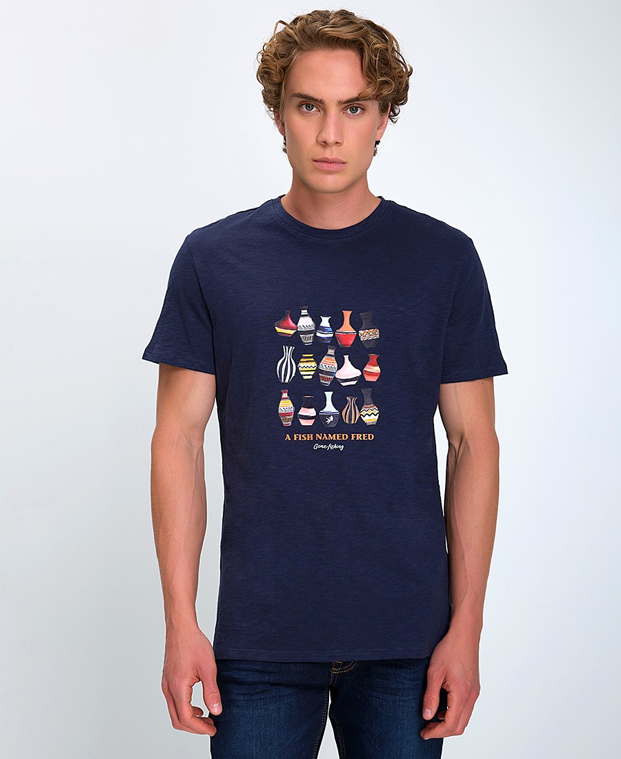 A Fish named Fred A Fish named Fred Ανδρικό T-Shirt από Οργανικό Βαμβάκι Regular Fit