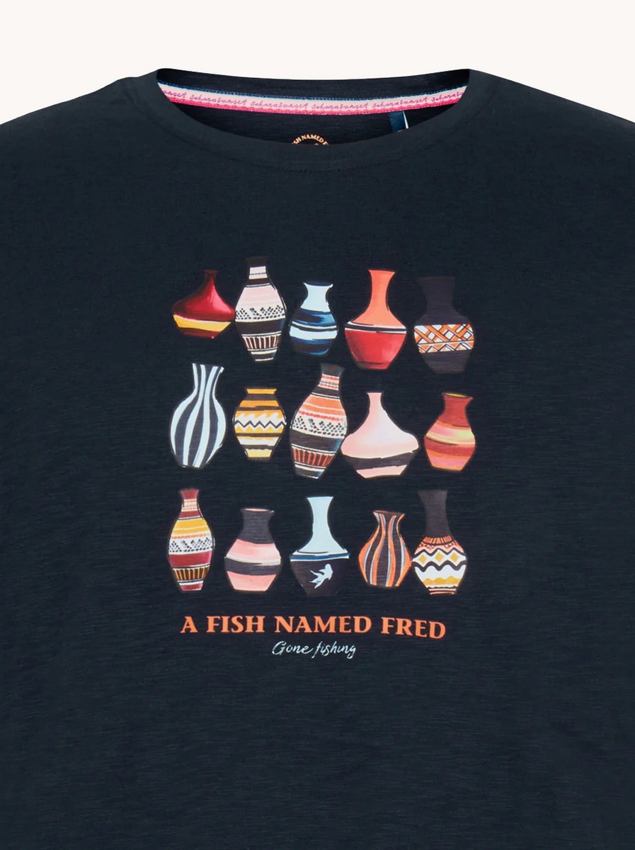 A Fish named Fred Ανδρικό T-Shirt από Οργανικό Βαμβάκι Regular Fit φωτογραφία