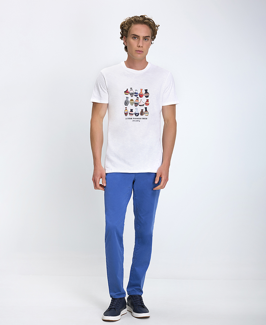 A Fish named Fred Ανδρικό T-Shirt από Οργανικό Βαμβάκι Regular Fit φωτογραφία
