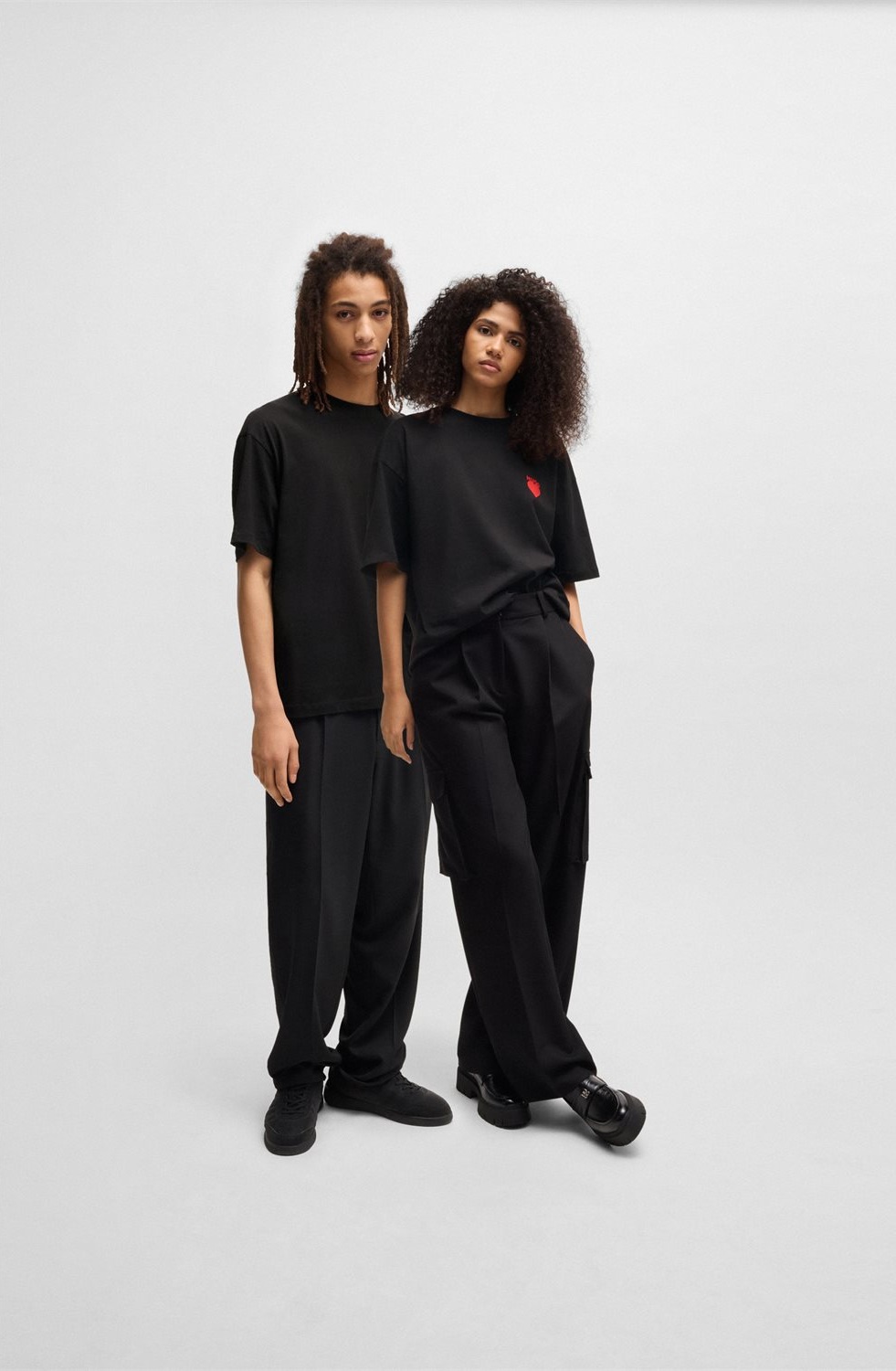 Hugo Ανδρικό T-shirt Βαμβακερό με Σχέδιο Καρδιάς Relaxed Fit φωτογραφία