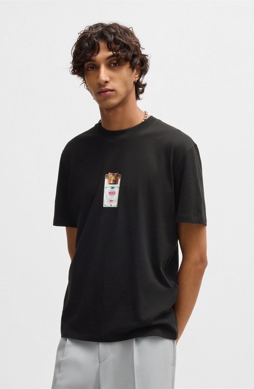 Hugo Hugo Ανδρικό T-Shirt Regular Fit Βαμβακερό