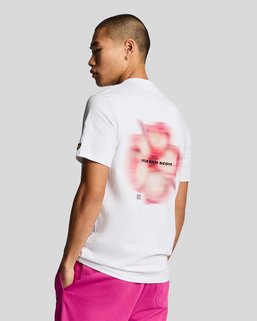 Lyle & Scott Ανδρικό T-Shirt Regular Fit Βαμβακερό Με Graphic Λουλουδιών φωτογραφία