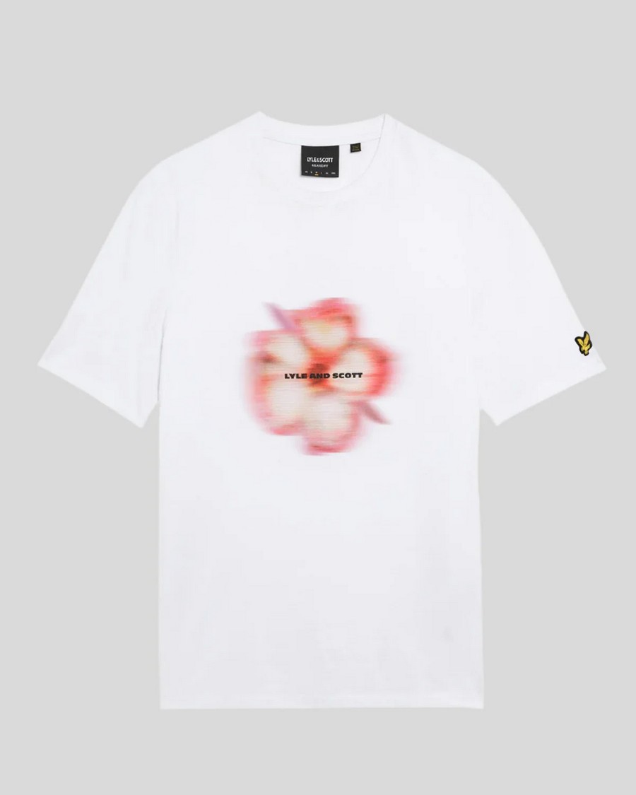 Lyle & Scott Ανδρικό T-Shirt Regular Fit Βαμβακερό Με Graphic Λουλουδιών φωτογραφία