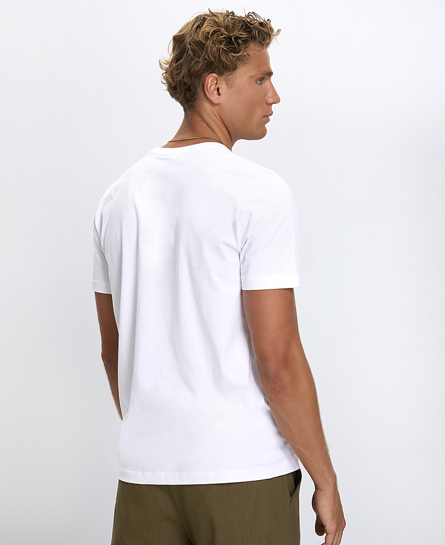 Ανδρικό T-Shirt Regular Fit Βαμβακερό Με Στρογγυλή Λαιμόκοψη φωτογραφία