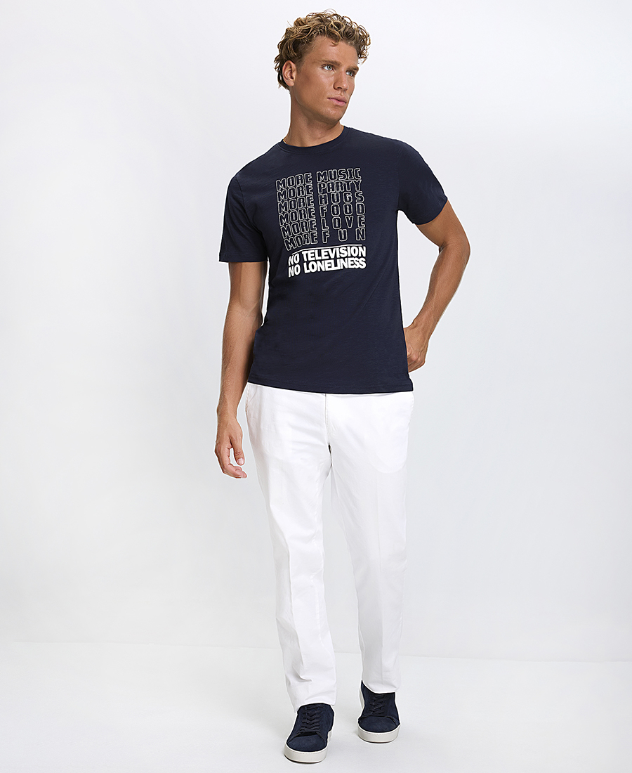 Ανδρικό T-Shirt Βαμβακερό Regular Fit με Στάμπα φωτογραφία