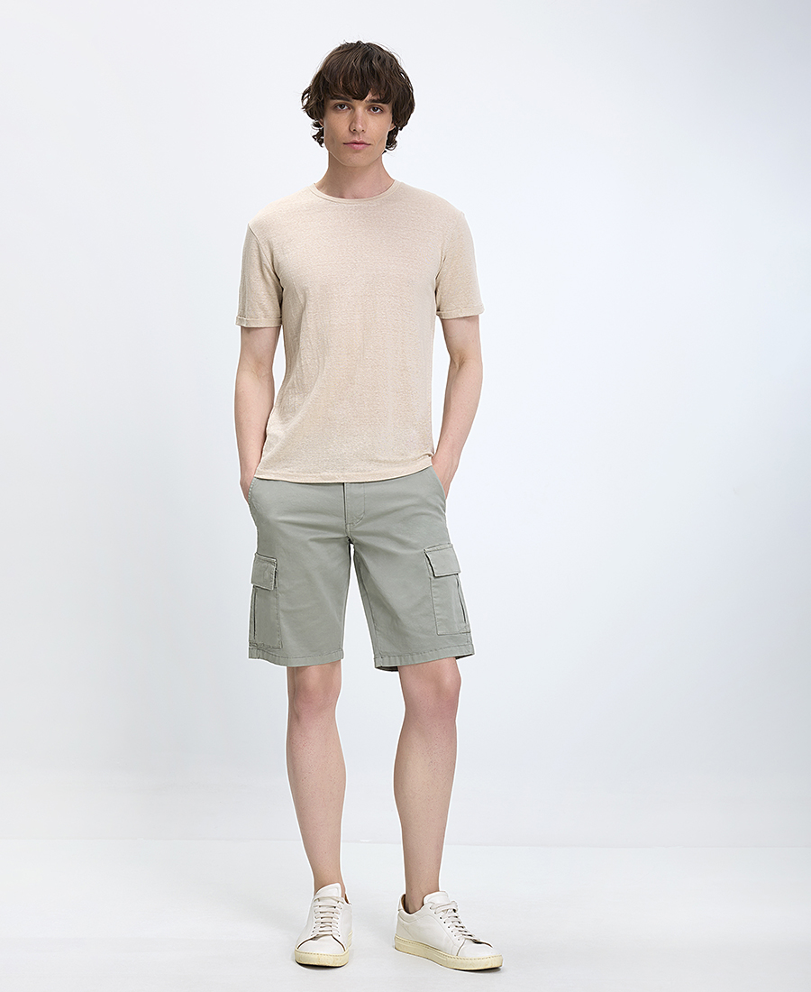 Vardas Ανδρικό T-Shirt Λινό Slim Fit φωτογραφία