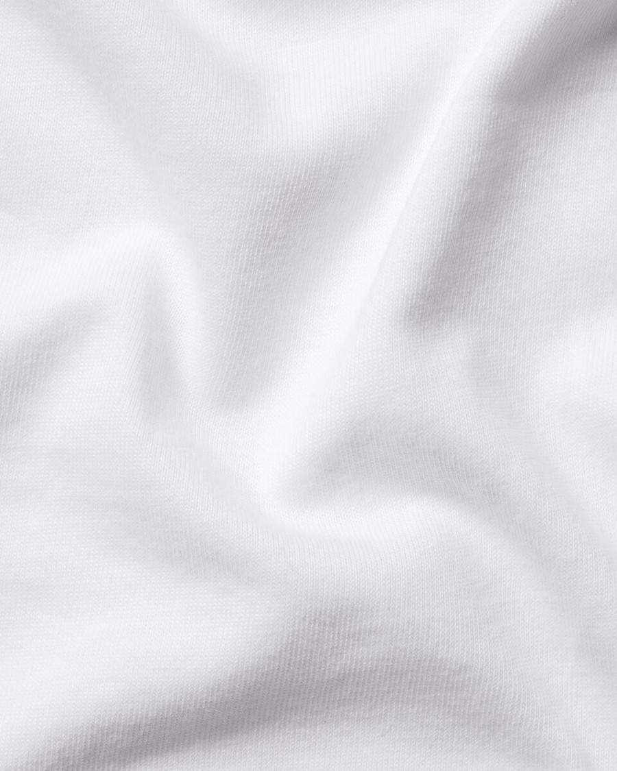 Charles Tyrwhitt Ανδρικά T-Shirt 2Pack Βαμβακερά Crew Neck Slim Fit σε Λευκά φωτογραφία